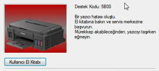 Canon 5b00 Pad Hatası